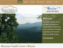 Tablet Screenshot of mountainhealthcenter.com